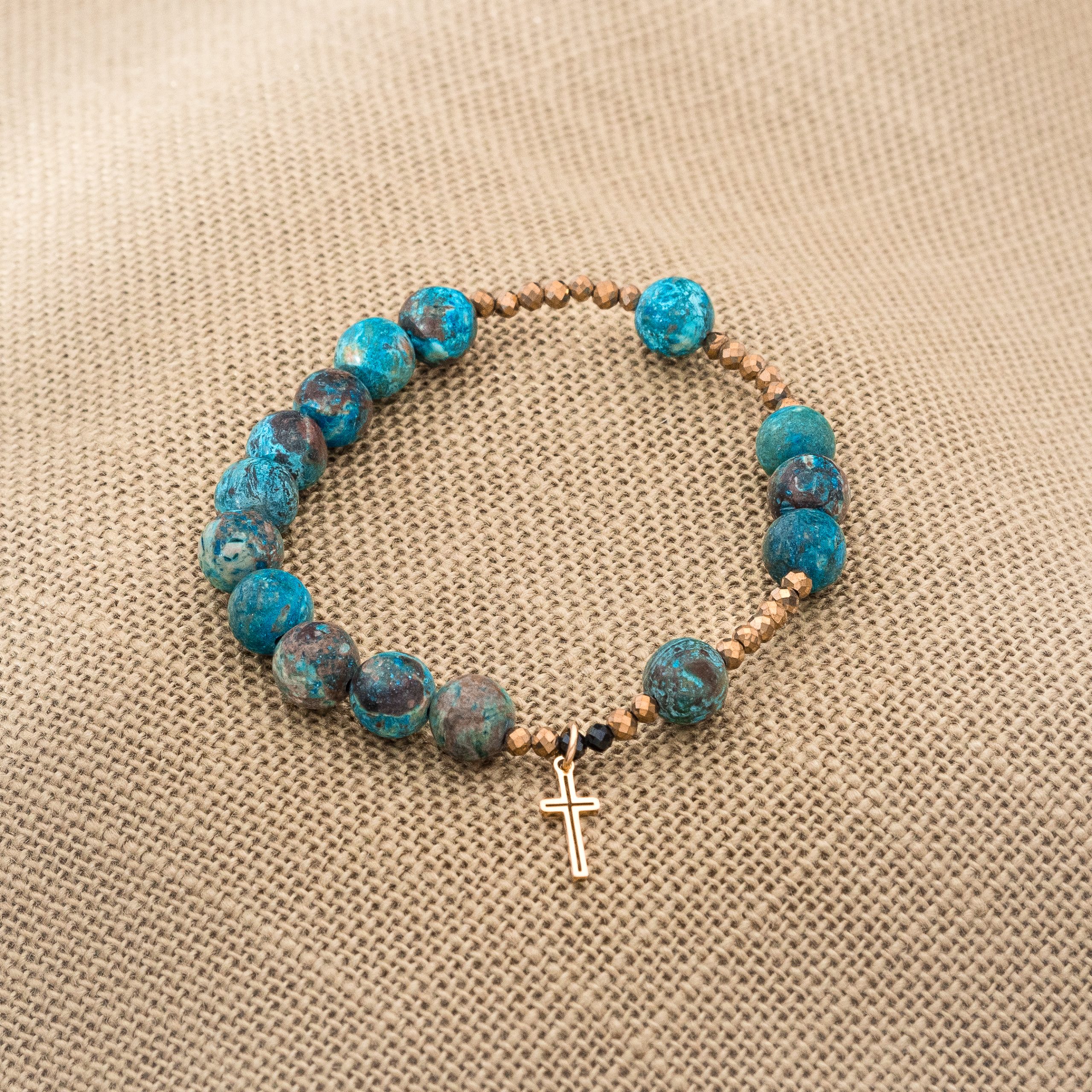 Bransoletka Różaniec Turkus