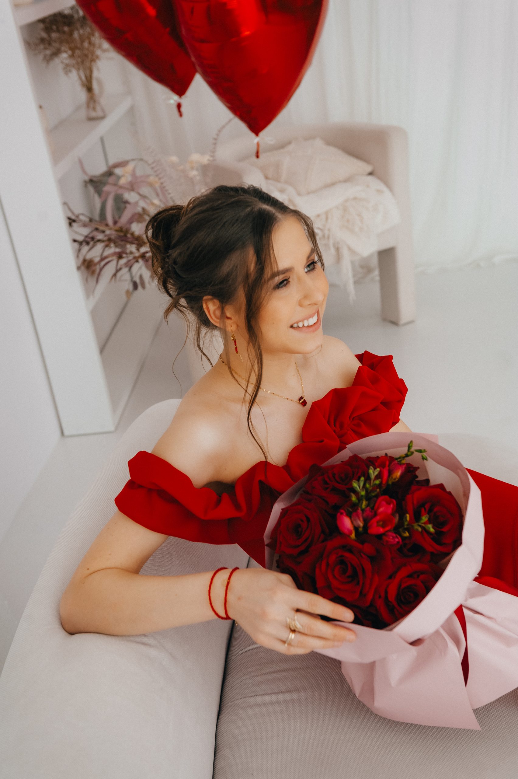 Podwójna kryształowa bransoletka miłości - obrazek 3