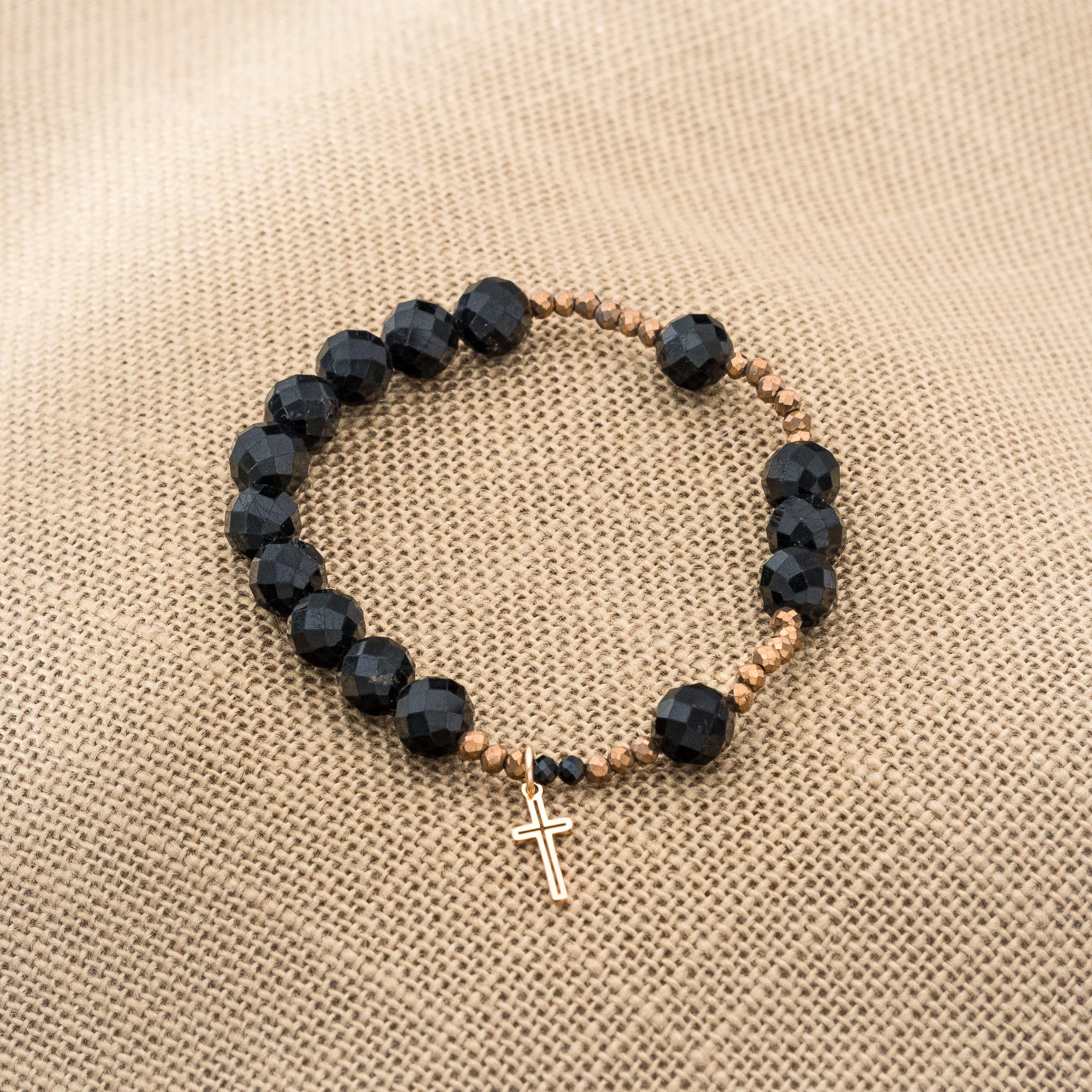 Bransoletka Różaniec Turmalin