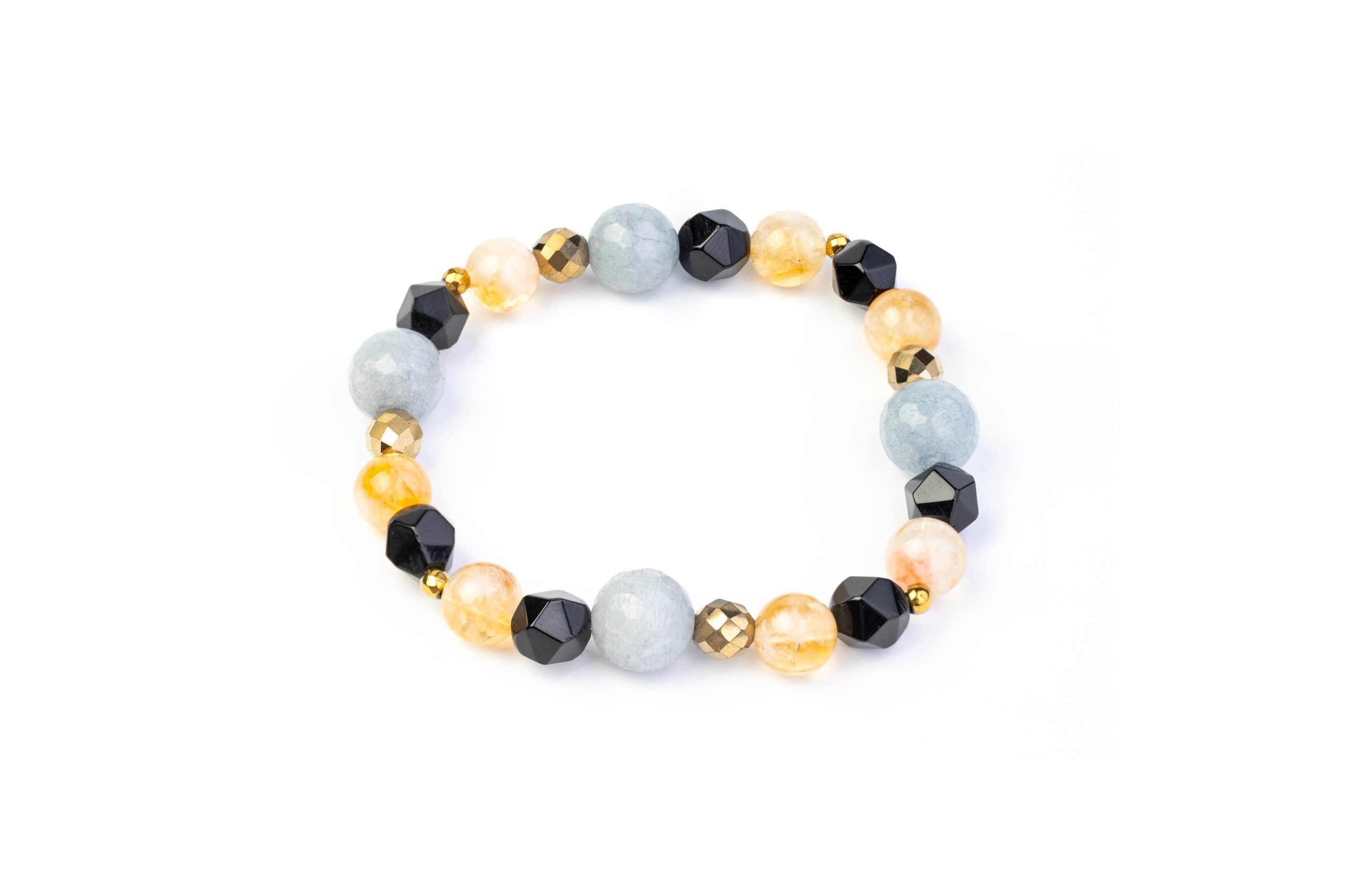 Bransoletka Cytryn i Jadeit