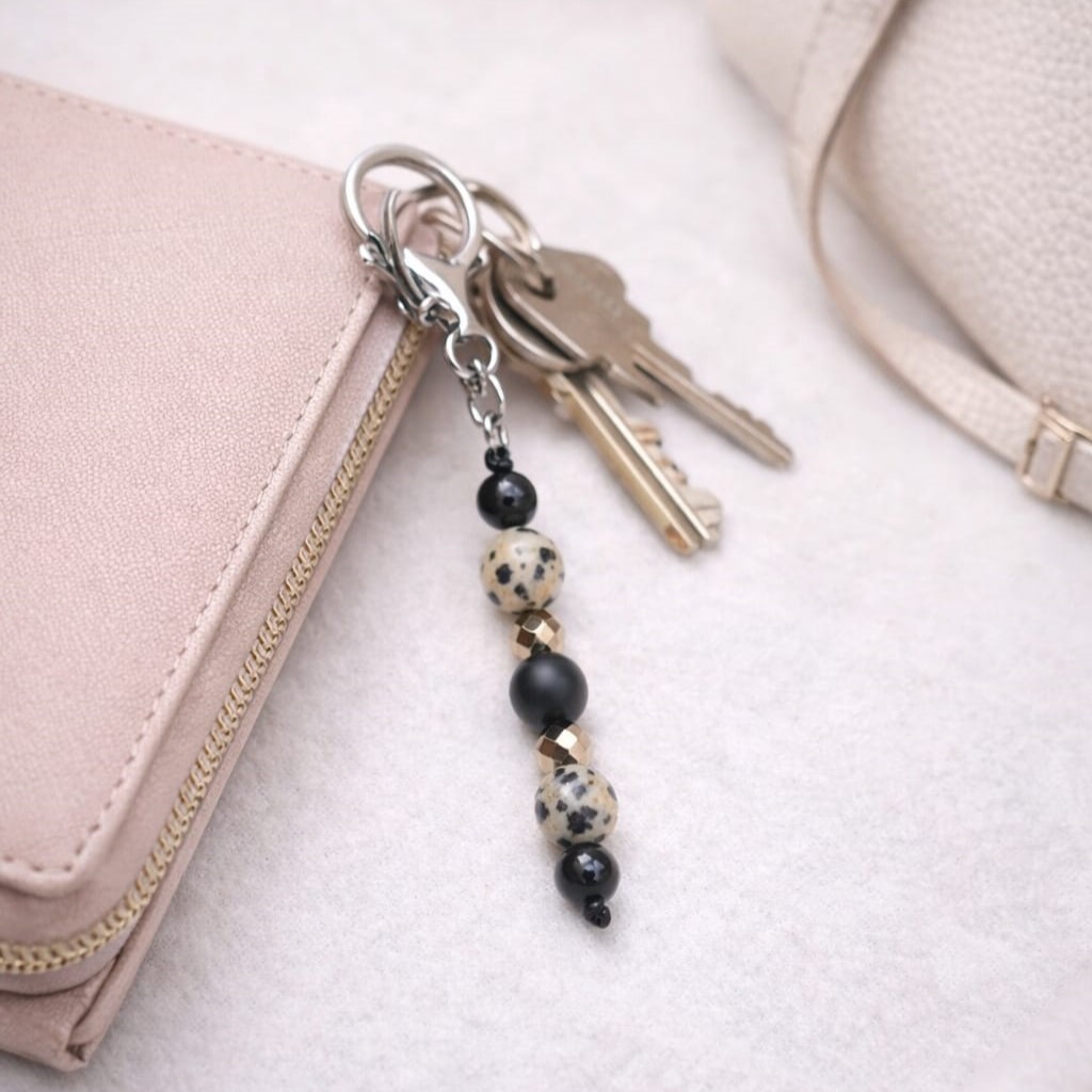 Zawieszka Brelok Jaspis Dalmatyński