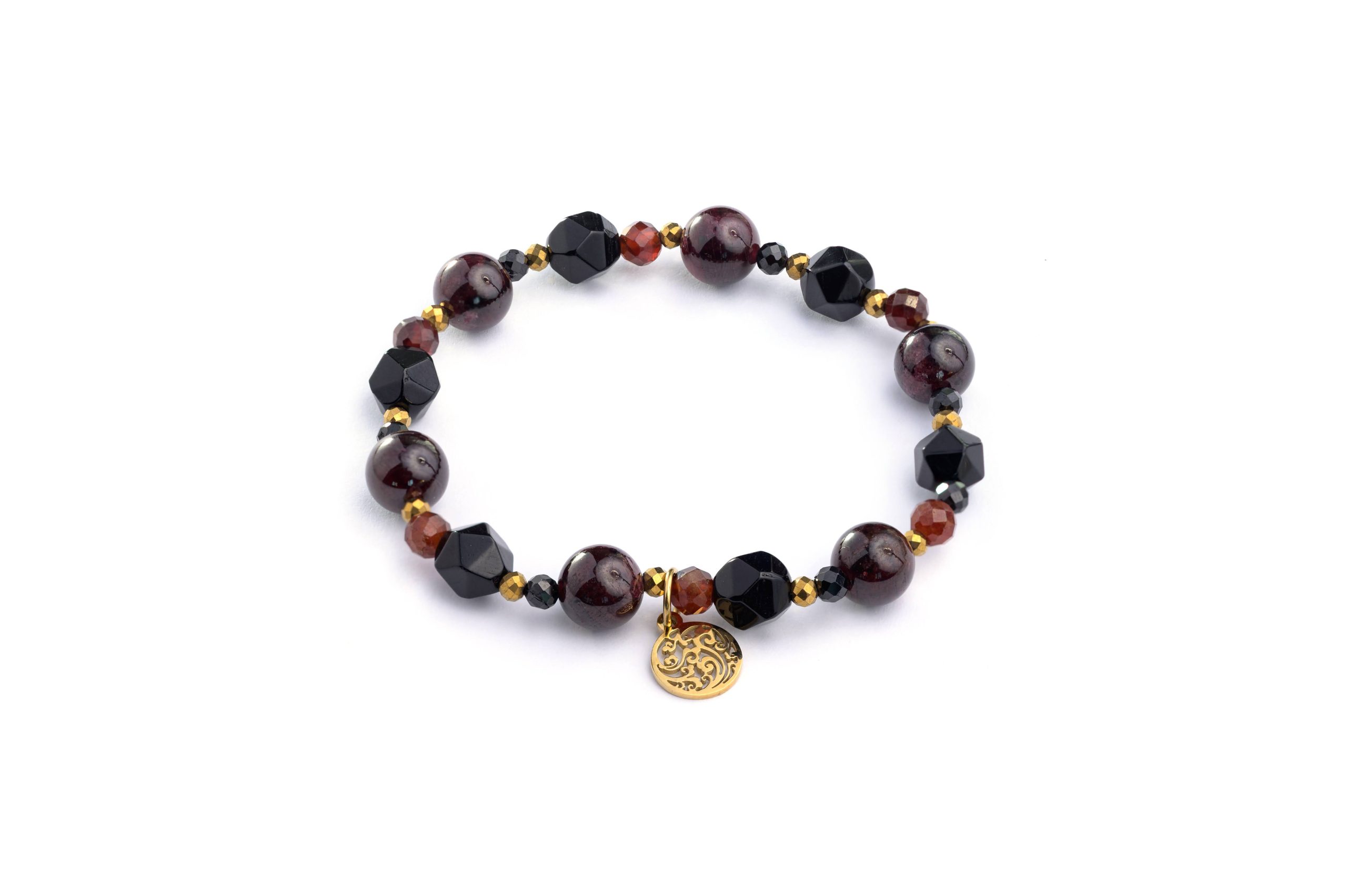 Bransoletka z Granatu i Onyksu