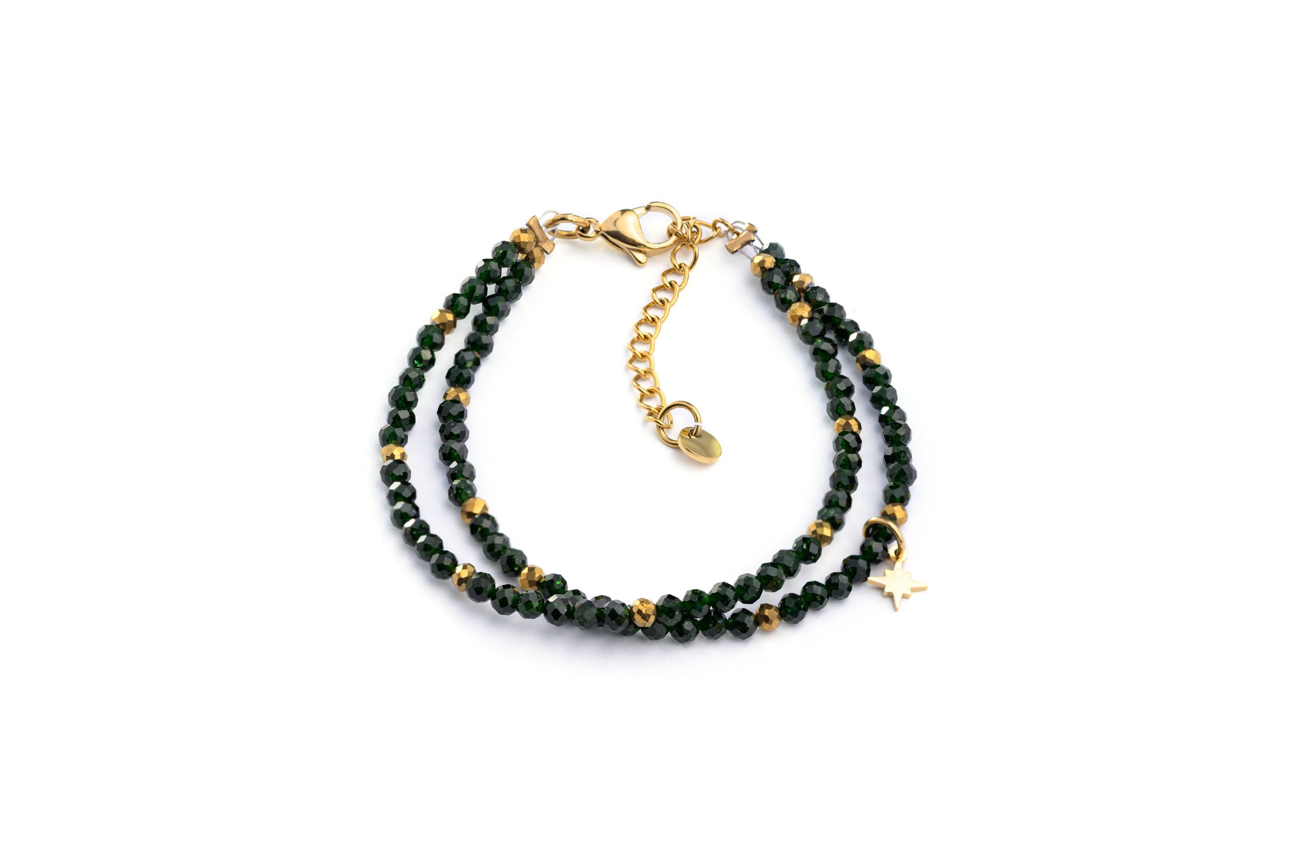 Bransoletka podwójna Szmaragd Nilu