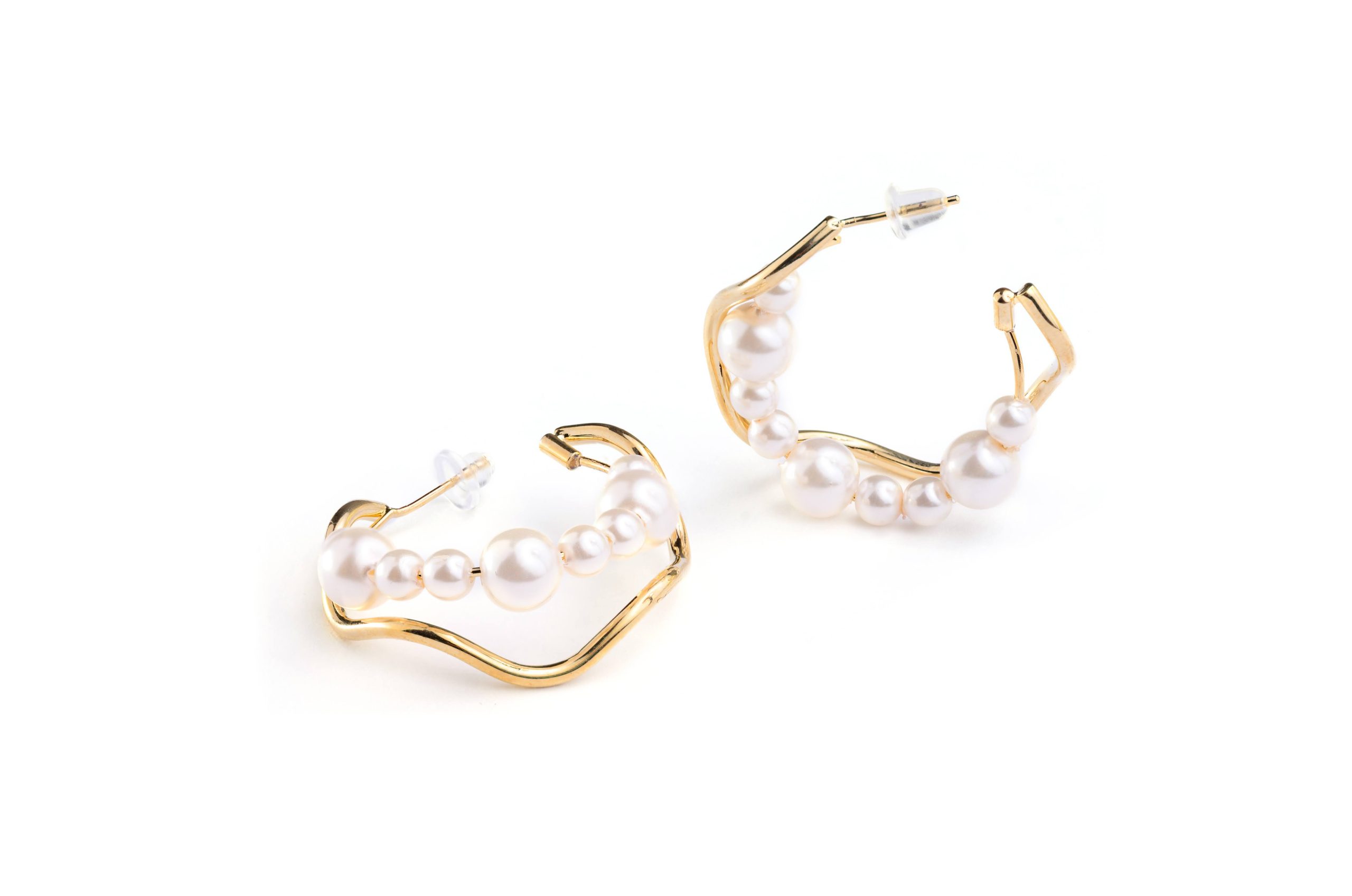 Kolczyki z perłami koła