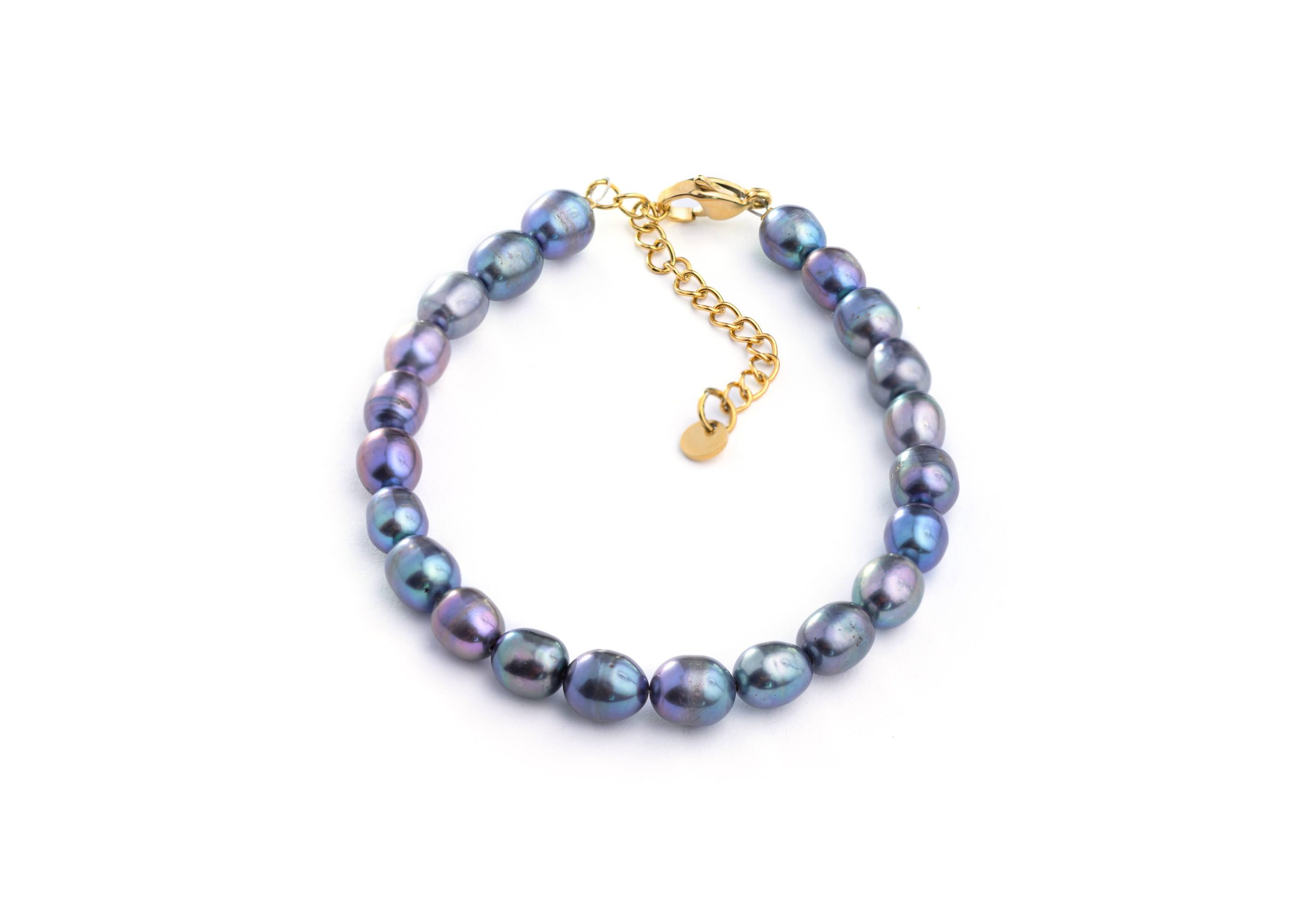 Bransoletka z fioletowych Pereł