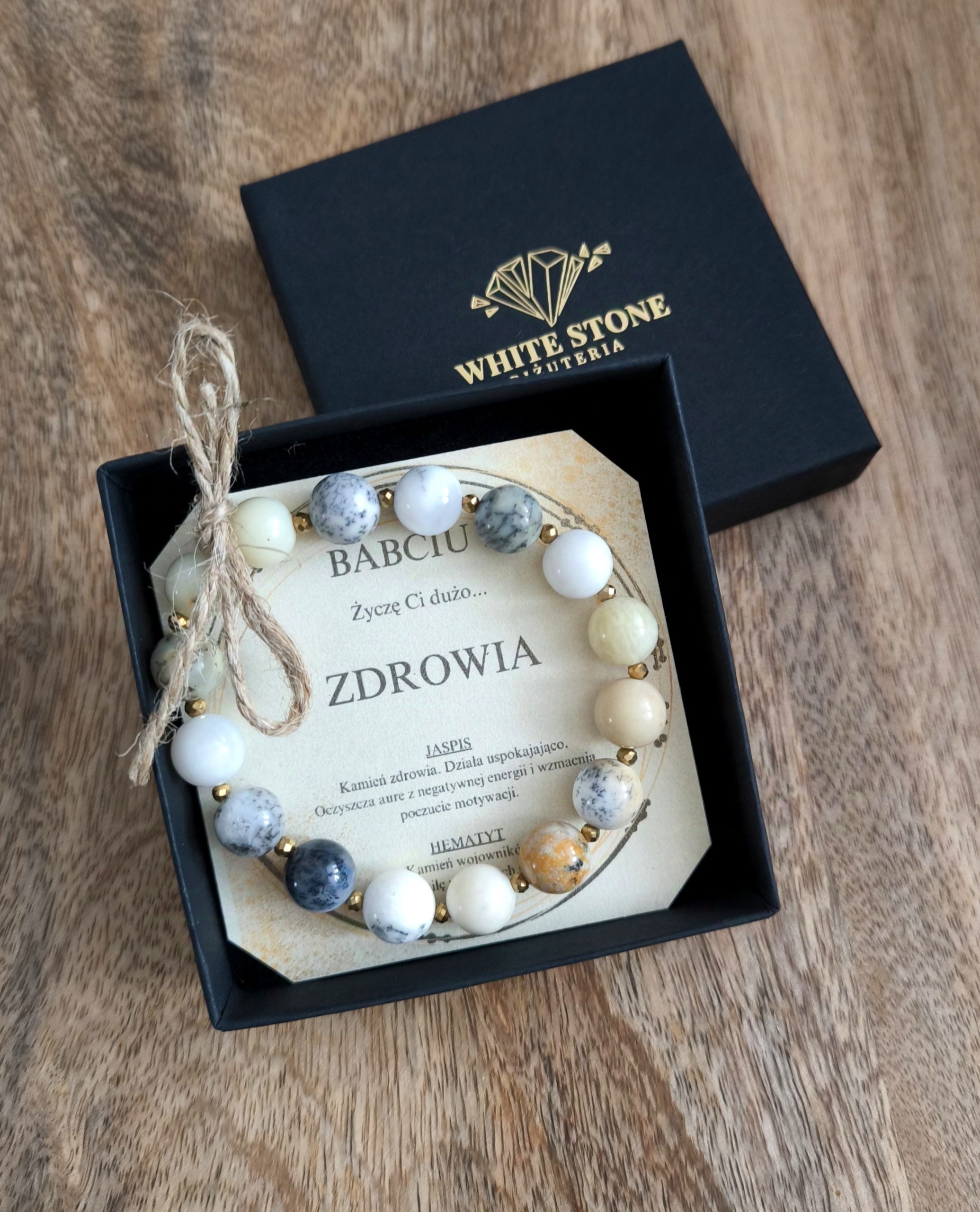 Bransoletka Jaspis cieniowany