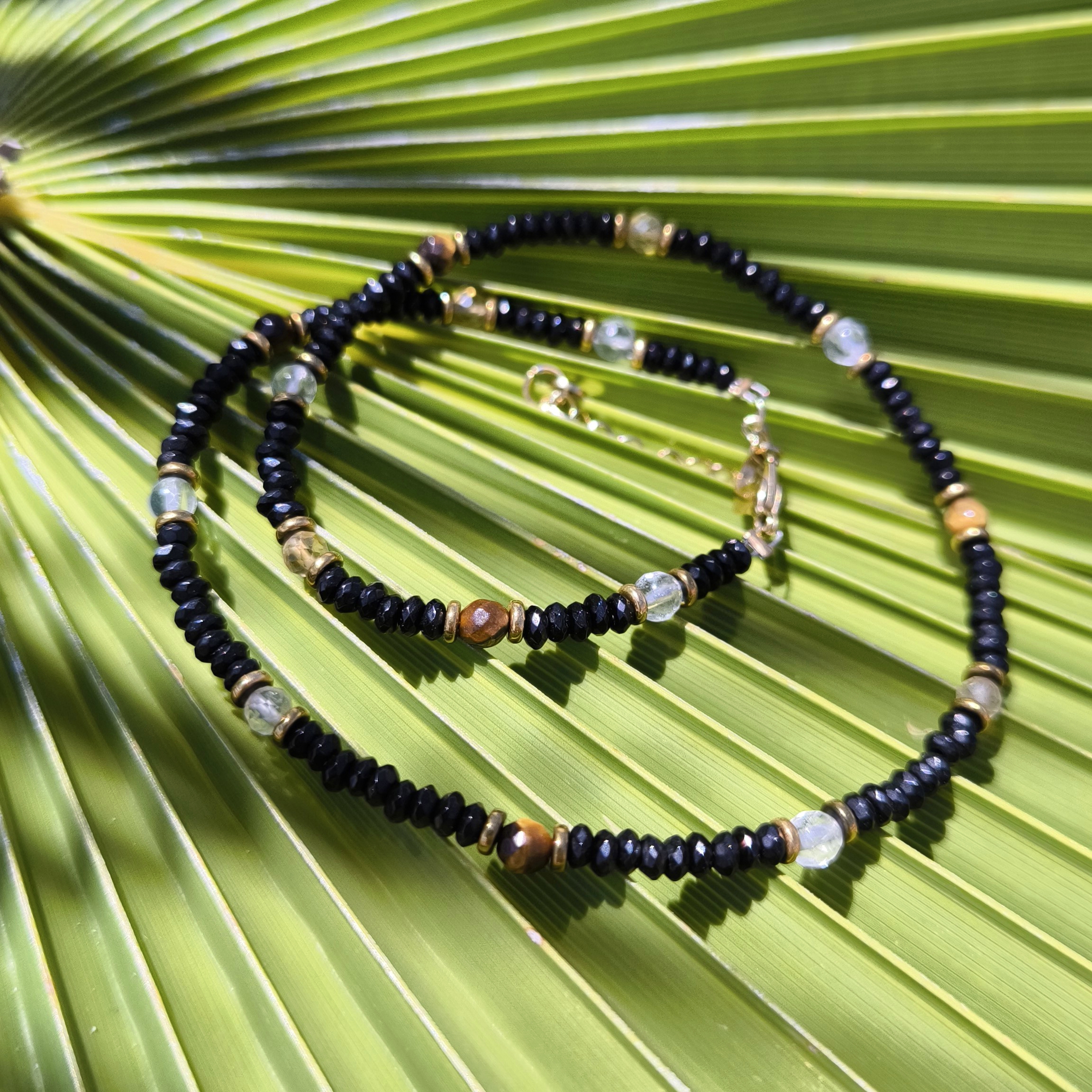 Czarny naszyjnik Sukces Bogactwo i Oczyszczenie - obrazek 2