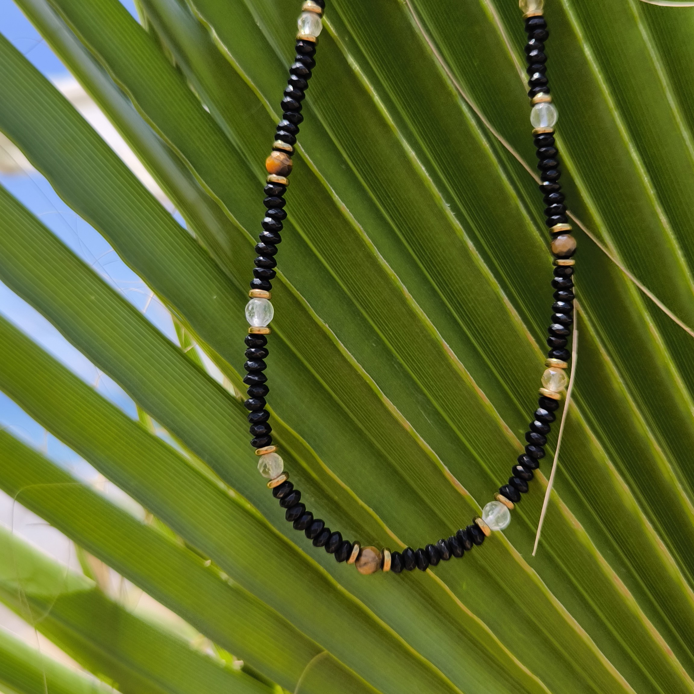 Czarny naszyjnik Sukces Bogactwo i Oczyszczenie
