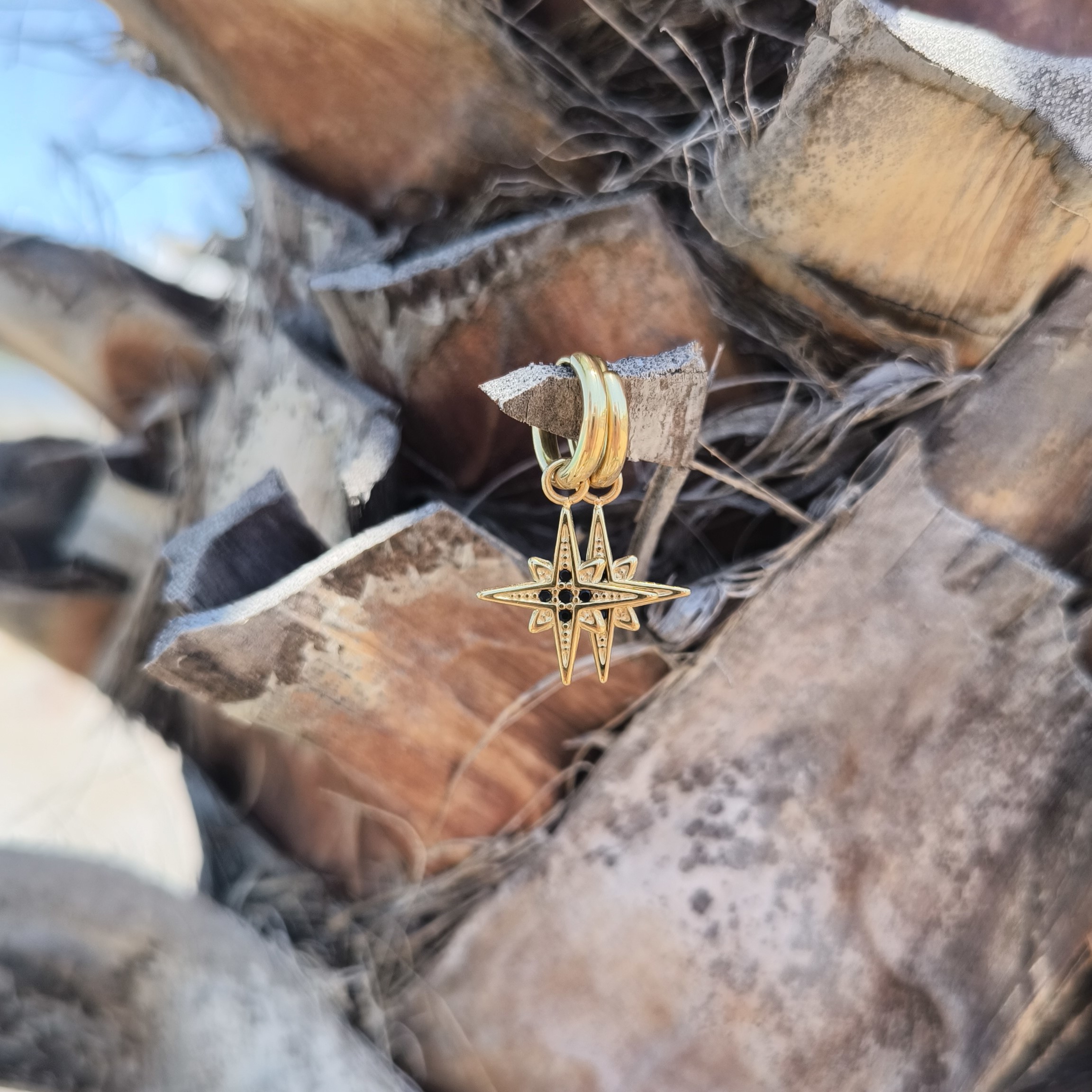 Kolczyki Złota Gwiazda Północy