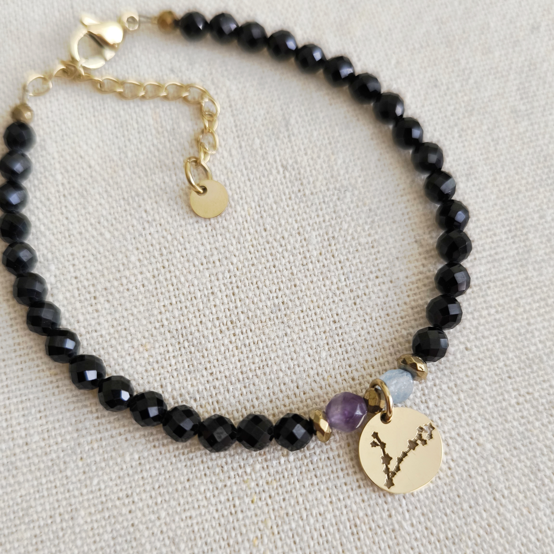 Bransoletka zodiakalna z zawieszką RYBY