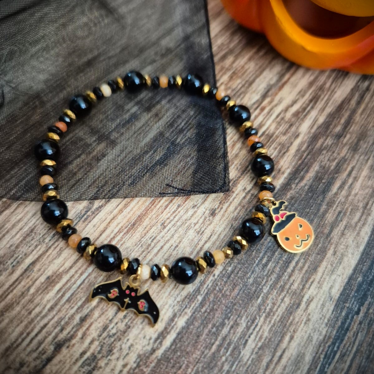 Bransoletka HALLOWEN z zawieszkami