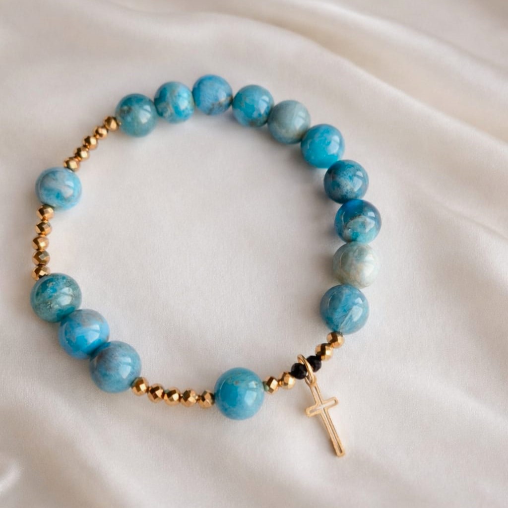 Bransoletka Różaniec Apatyt