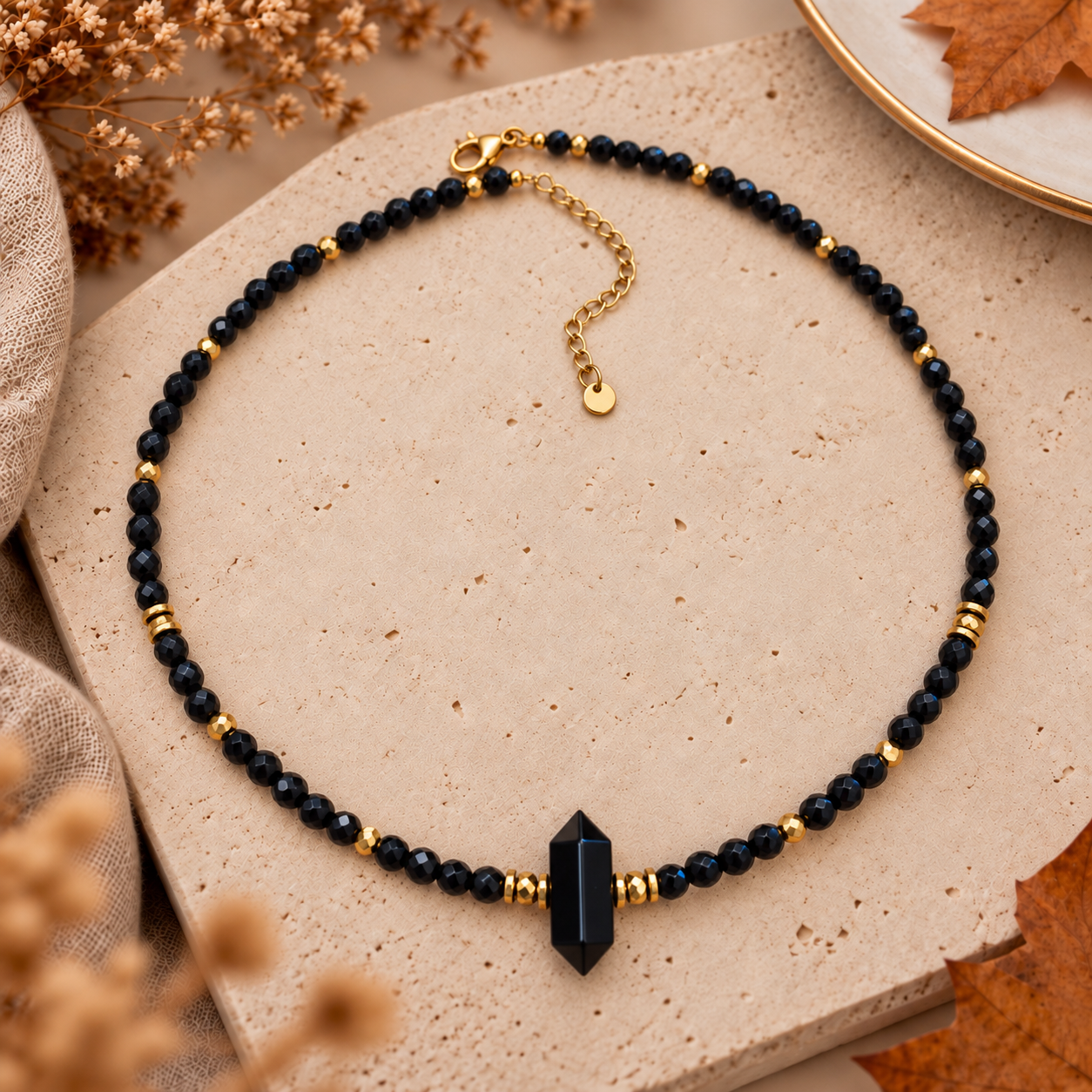 Naszyjnik choker GROT Onyks